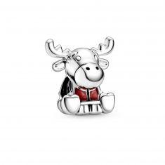 925 Sterling Silver Reindeer Bead Charm