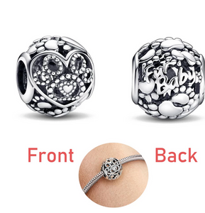 Paw Print Bead Charm