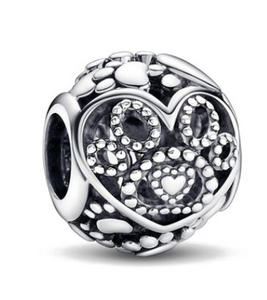 Paw Print Bead Charm