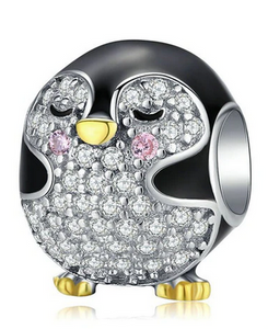 925 Sterling Silver Penguin Charm