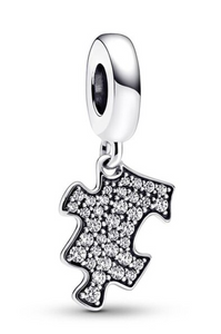925 Sterling Silver Puzzle Dangle Charm
