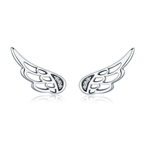 925 Sterling Silver Fairy wing Earrings