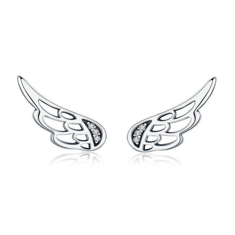 925 Sterling Silver Fairy wing Earrings
