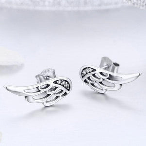 925 Sterling Silver Fairy wing Earrings