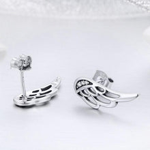 Load image into Gallery viewer, 925 Sterling Silver Fairy wing Earrings
