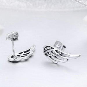 925 Sterling Silver Fairy wing Earrings