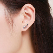 Load image into Gallery viewer, 925 Sterling Silver Fairy wing Earrings
