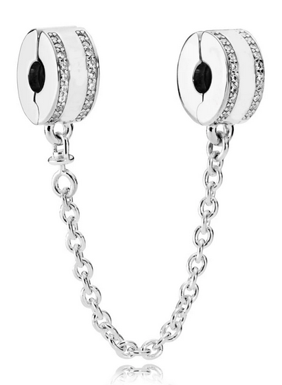925 Sterling Silver Plain Safety Chain