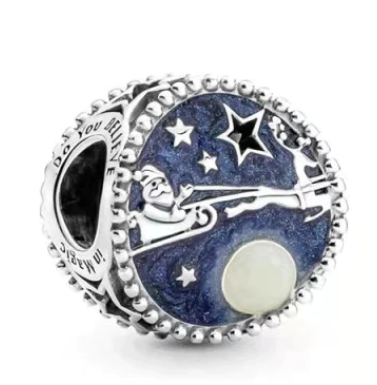 925 Sterling Silver Christmas Santa Bead Charm