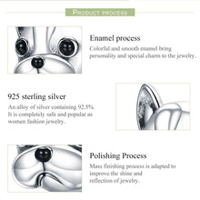Load image into Gallery viewer, 925 Sterling Silver Loyal Partners French BULLDOG Doggy Animal Beads fit Women Charm Bracelets Dog Jewelry SCC315
