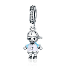 Load image into Gallery viewer, 925 Sterling Silver Adorable Little Boy Charm
