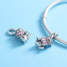 Load image into Gallery viewer, Authentic 925 Sterling Silver Cute English Bulldog Dog Charm Beads fit Original Charm Bracelet DIY Jewelry Making SCC552
