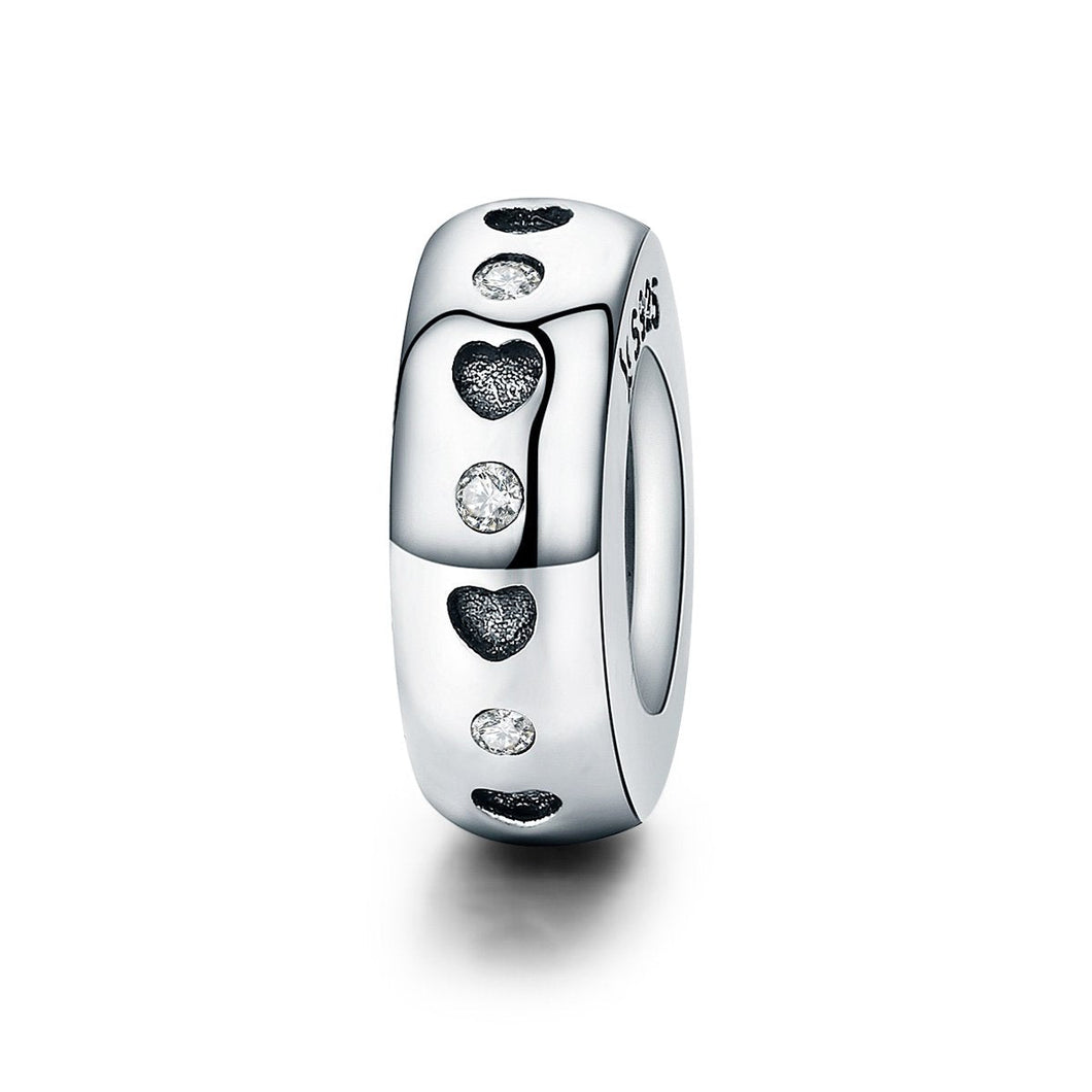 925 Sterling Silver Heart Shape Spacer/Stopper