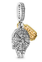 925 Sterlling Silver Two Tone STAR WARS Charm
