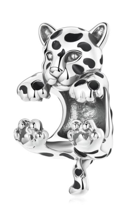 925 Sterling Silver Tiger Charm