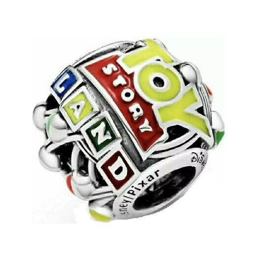 925 Sterling Silver Toy Story Land Colourful Bead Charm